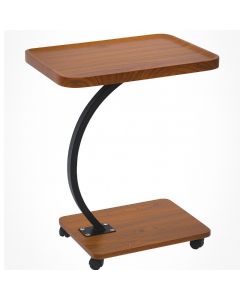 Ceruzo Bijzettafel met Wieltjes - C-Shape