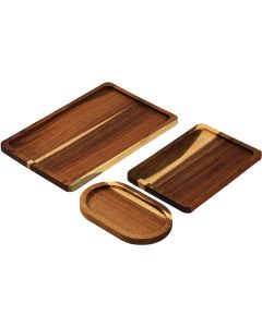 Ceruzo Dienbladen - Acaciahout -  set van 3 