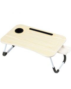 Ceruzo Opklapbare Laptoptafel - Bedtafel - 60x40 cm - Licht Houtlook