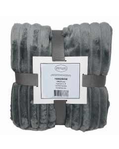 Ceruzo Fleece deken - 150x200 cm - grijs