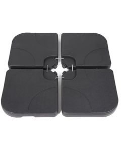 Ceruzo Parasoltegels - Vulbaar tot 80 kg - 4 Tegels - voor Kruisvoet
