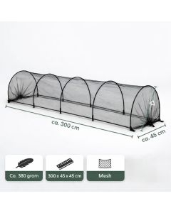 Ceruzo Kweektunnel Insectennet- 3 Meter - Opvouwbaar - tegen Ongedierte