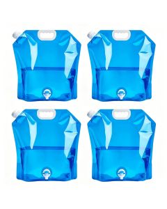 Ceruzo 4x Waterjerrycan met Tapkraan - 10 Liter - Opvouwbaar