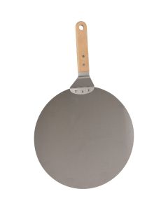 BBQ Pizza Server - Pizzaschep - voor BBQ en oven - 30 cm diameter- Houten Handvat