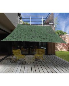 Schaduwdoek Camouflagedoek - Groen - 2x3 m
