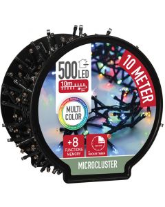 Micro Cluster met Haspel - 500 LED - 10 meter - met timer - multicolor