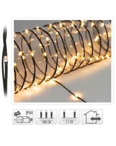 LED Verlichting 120 LED - 9 meter - extra warm wit - voor binnen en buiten - Soft Wire 