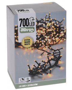 Micro Cluster 700 LED - 14m - met timer en dimmer - extra warm wit