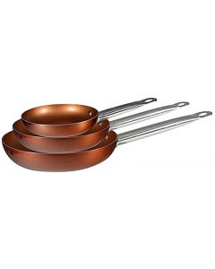 Bergner Koekenpanset Copper Plus 20, 24 en 28 cm