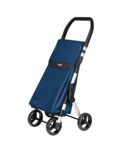 Duett Muuvi Up Boodschappentrolley - Tasinhoud 46L - 4 Wielen - Opvouwbaar - Blauw