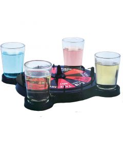 Roulette + 4 shots - Drinkspel 