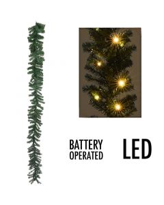 Guirlande met 35 LED's - 270 cm - met timer - werkt op batterijen