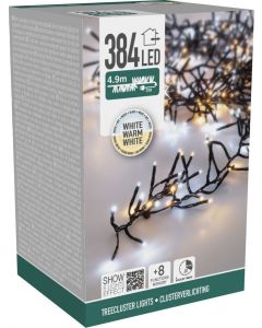 Treecluster Kerstboomverlichting - 384led - TwoTone 