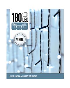 IJspegel verlichting - 180 LED - 6 meter - wit