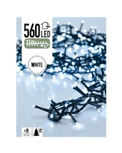 Micro Cluster 560 LED's - 11 meter - wit - 8 functies + geheugen
