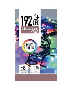 LED-verlichting 192 LED's - multicolor - op batterij 