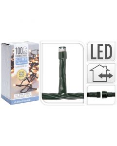 Koppelbare Kerstverlichting - 100 LED - 7.5m - extra warm wit