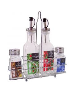 Olie- en azijnstel - met peper- en zoutsetje