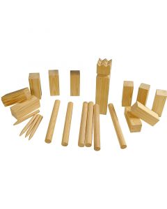 Kubb spelset - Hout - 21-delig