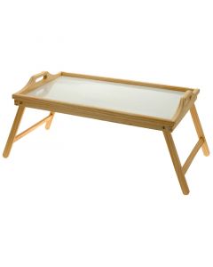 Houten dienblad voor op bed